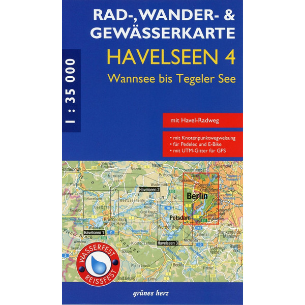 HAVELSEEN 4: VOM WANNSEE ZUM TEGELER SEE - Fahrradkarte