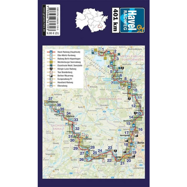 HAVEL-RADWEG - Fahrradkarte Ansicht 2