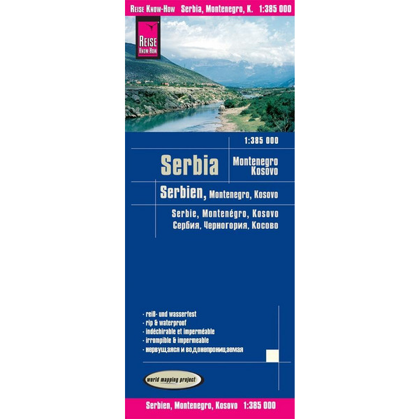 RKH WMP SERBIEN, MONTENEGRO, KOSOVO - Straßenkarte