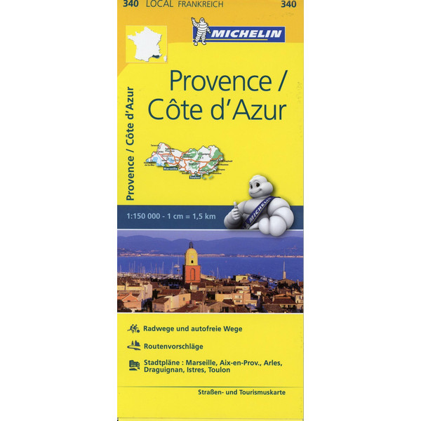 MICHELIN PROVENCE - COTE D'AZUR 1:150.000 - Straßenkarte