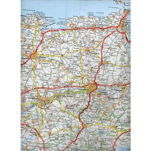 MICHELIN BRETAGNE WEST - Straßenkarte Ansicht 3