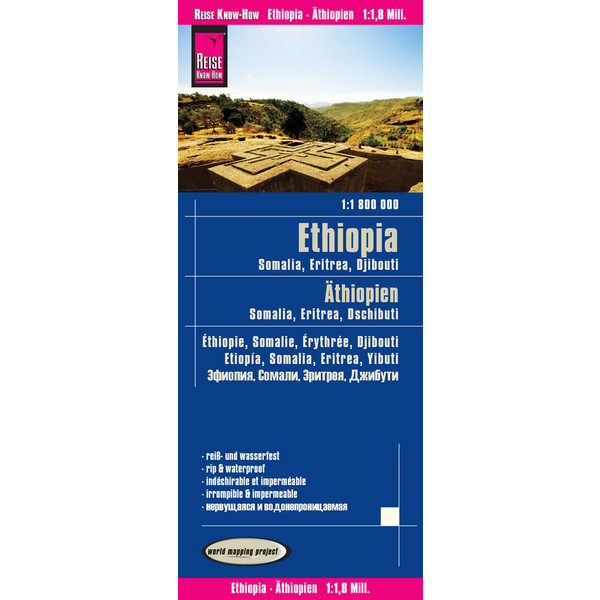 RKH WMP ÄTHIOPIEN, SOMALIA 1:1.800.000 - Straßenkarte Ansicht 1