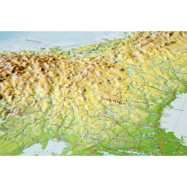 RELIEF SKANDINAVIEN OHNE RAHMEN - Karte Ansicht 2