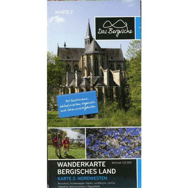 WANDERKARTE BERGISCHES LAND #2 1:25.000 - Wanderkarte