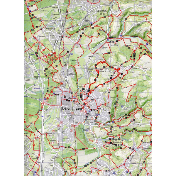 WANDERKARTE BERGISCHES LAND #2 1:25.000 - Wanderkarte Ansicht 3