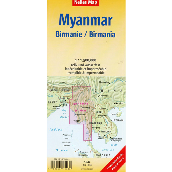 NELLES MAPS MYANMAR - Wanderkarte Ansicht 2