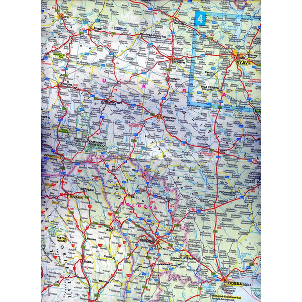 MARCO POLO LÄNDERKARTE RUSSLAND, UKRAINE - Straßenkarte Ansicht 2