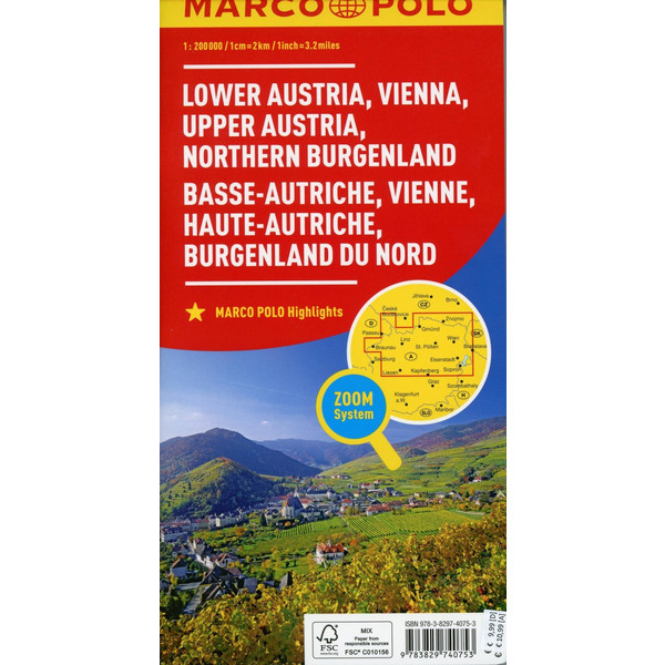 MARCO POLO REGIONALKARTE ÖSTERREICH BLAT - Straßenkarte Ansicht 2
