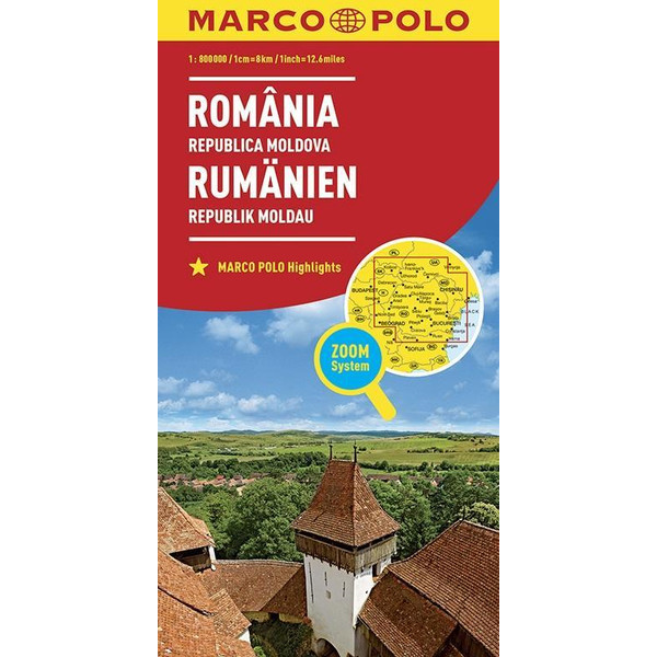 MARCO POLO LÄNDERKARTE RUMÄNIEN, REPUBLIK MOLDAU - Straßenkarte