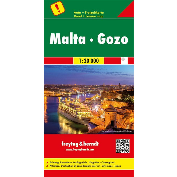 F+B AUTOKARTE MALTA - GOZO 1:30.000 - Straßenkarte