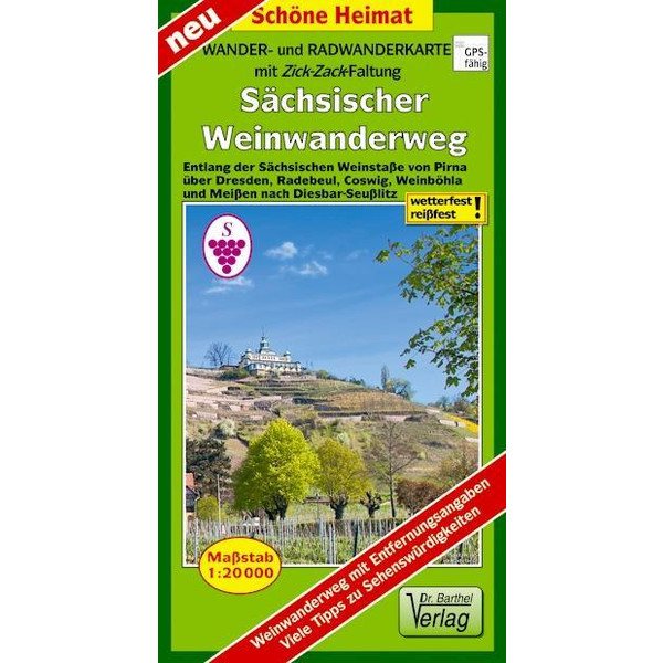WANDER- UND RADWANDERKARTE SÄCHSISCHER WEINWANDERWEG - Wanderkarte