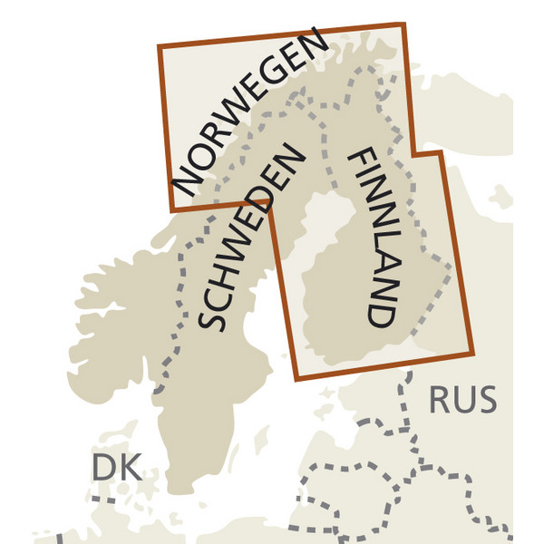 RKH WMP FINNLAND UND NORDSKANDINAVIEN - Straßenkarte Ansicht 3
