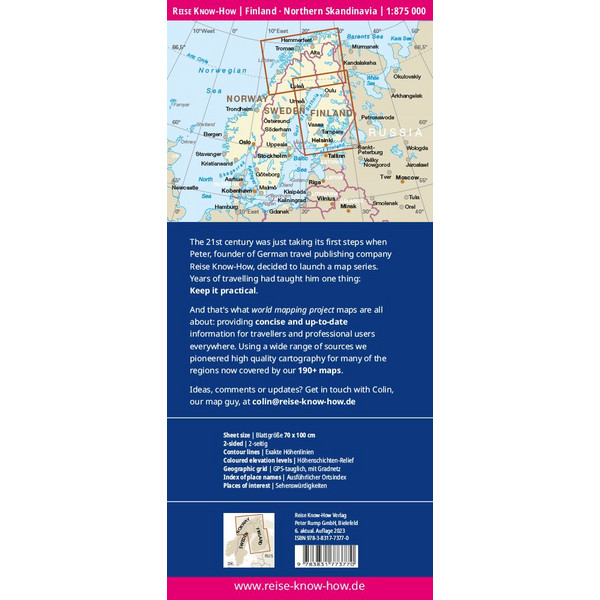 RKH WMP FINNLAND UND NORDSKANDINAVIEN - Straßenkarte Ansicht 2