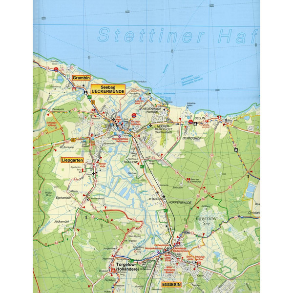 RADWANDER- UND WANDERKARTE UECKERMÜNDE - Wanderkarte Ansicht 3