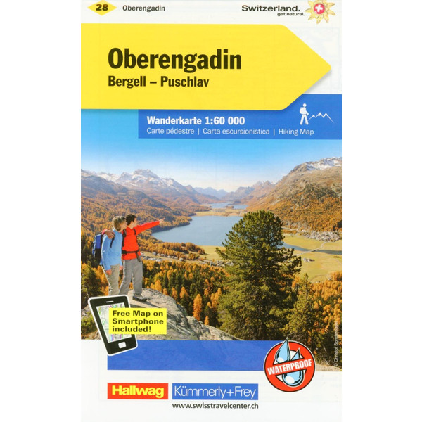 KUF SCHWEIZ WANDERKARTE 28 OBERENGADIN - Wanderkarte