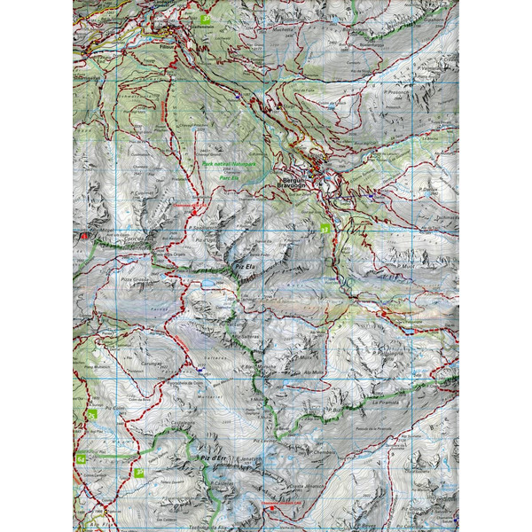 KUF SCHWEIZ WANDERKARTE 28 OBERENGADIN - Wanderkarte Ansicht 3