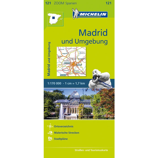 MICHELIN MADRID UND UMGEBUNG 1 : 170 000 - Straßenkarte