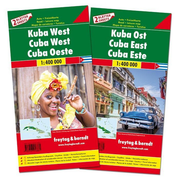 F+B KUBA WEST UND OST 1:400.000 - Straßenkarte Ansicht 1
