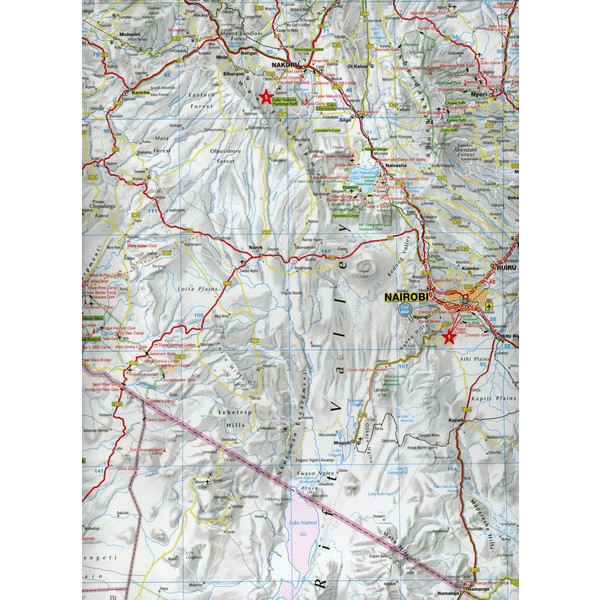MARCO POLO LÄNDERKARTE KENIA 1:1 000 000 - Straßenkarte Ansicht 2