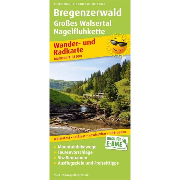 PUBLICPRESS BREGENZER WALD 1:35.000 - Wanderkarte