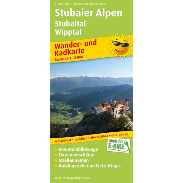 PUBLICPRESS STUBAIER ALPEN 1:35.000 - Wanderkarte