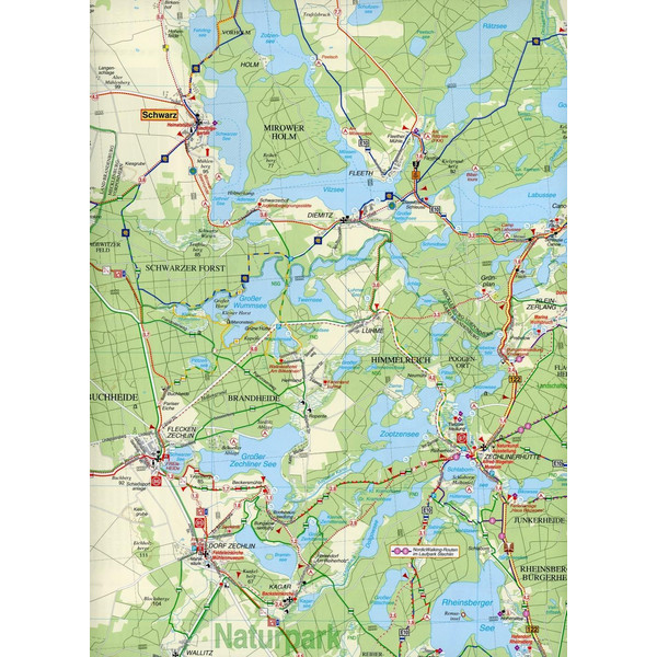 KYRITZ-RUPPINER HEIDE, WITTSTOCK/DOSSE, - Fahrradkarte Ansicht 3