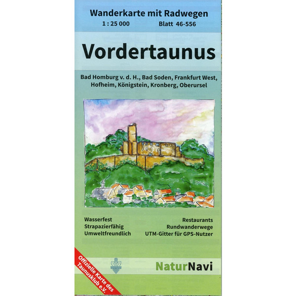 VORDERTAUNUS 1:25.000, BLATT 46-556 - Wanderkarte