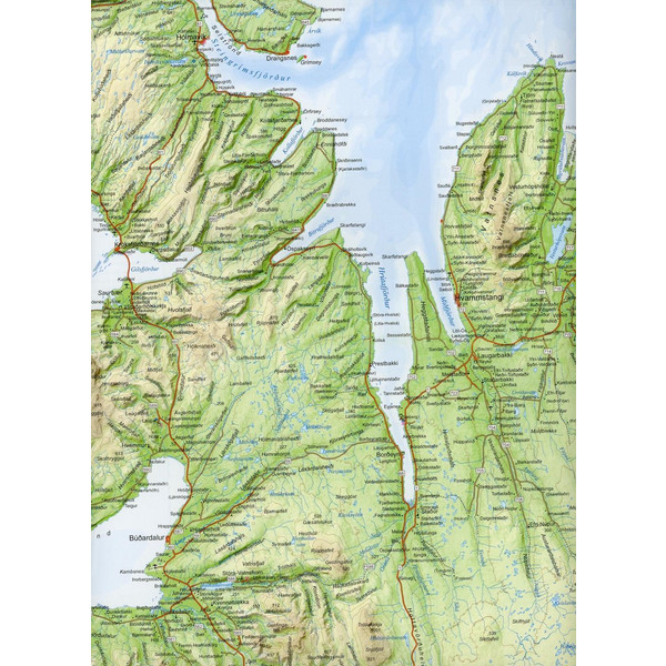 ISLAND. NORDWEST 1 : 300 000 - Straßenkarte Ansicht 2