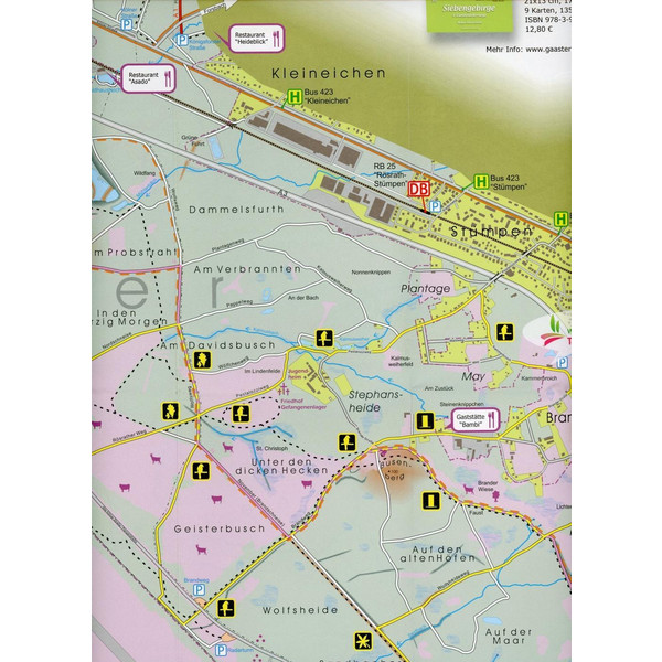 WAHNER HEIDE KARTE 1 : 12 500 - Wanderkarte Ansicht 2