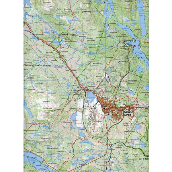 FJÄLLKARTAN 1 : 100 000 BD4 KIRUNA BERGW - Wanderkarte Ansicht 3