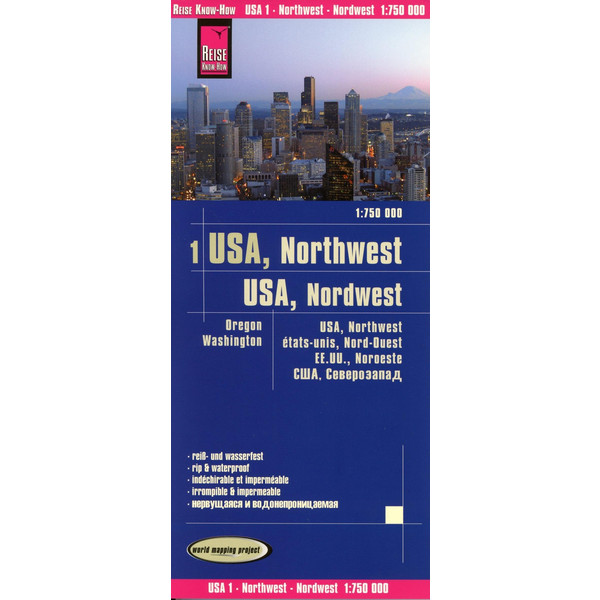 RKH WMP USA 01, NORDWEST - Straßenkarte Ansicht 1