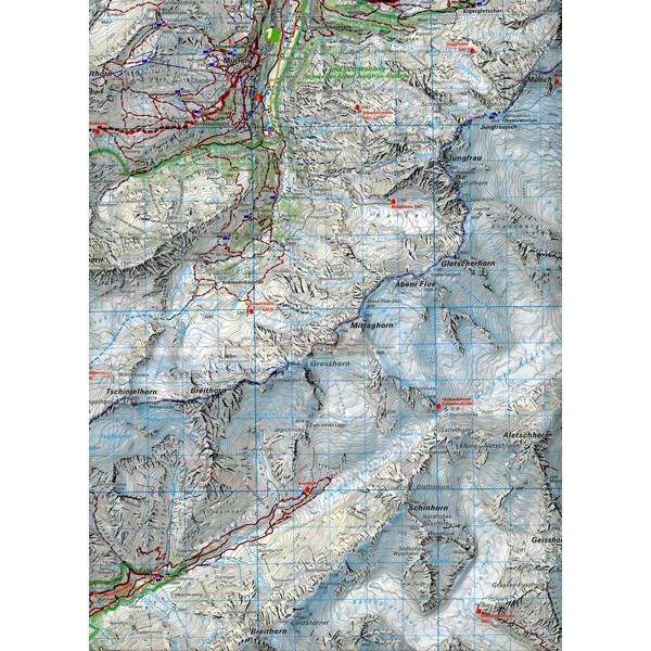 KUF WK 18 JUNGFRAU-REGION 1:60.000 - Wanderkarte Ansicht 3