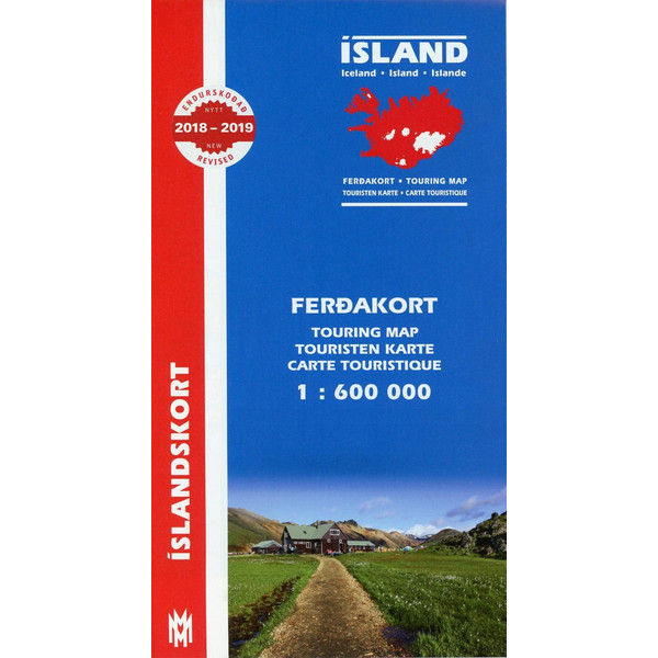 ISLAND TOURING MAP 1 : 600 000 FERDAKORT - Straßenkarte