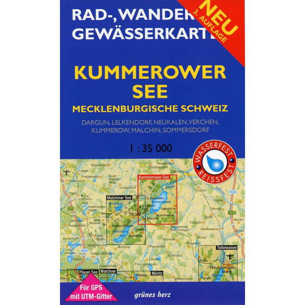 RAD-, WANDER- UND GEWÄSSERKARTE KUMMEROWER - Fahrradkarte