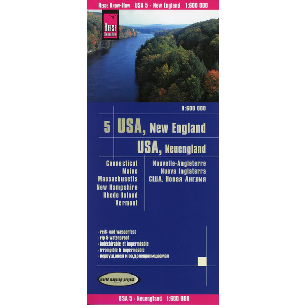 RKH WMP USA 05 NEUENGLAND 1:600.000 - Straßenkarte