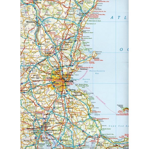 RKH WMP USA 05 NEUENGLAND 1:600.000 - Straßenkarte Ansicht 3