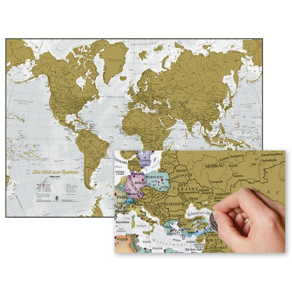 WELT ZUM RUBBELN - SCRATCH MAP - Weltkarte