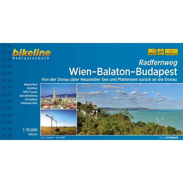 BIKELINE WIEN-BALATON-BUDAPEST - Radwanderführer Ansicht 1