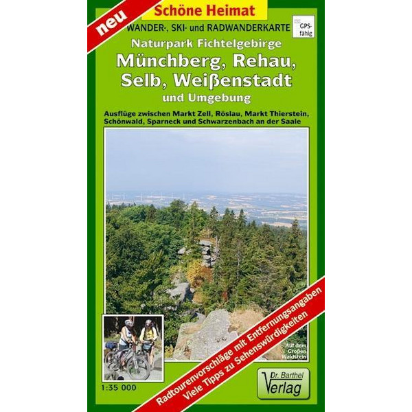 NATURPARK FICHTELGEBIRGE, MÜNCHBERG - Wanderkarte Ansicht 1