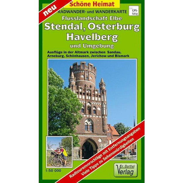 FLUSSLANDSCHAFT ELBE, STENDAL, ARNEBURG - Wanderkarte