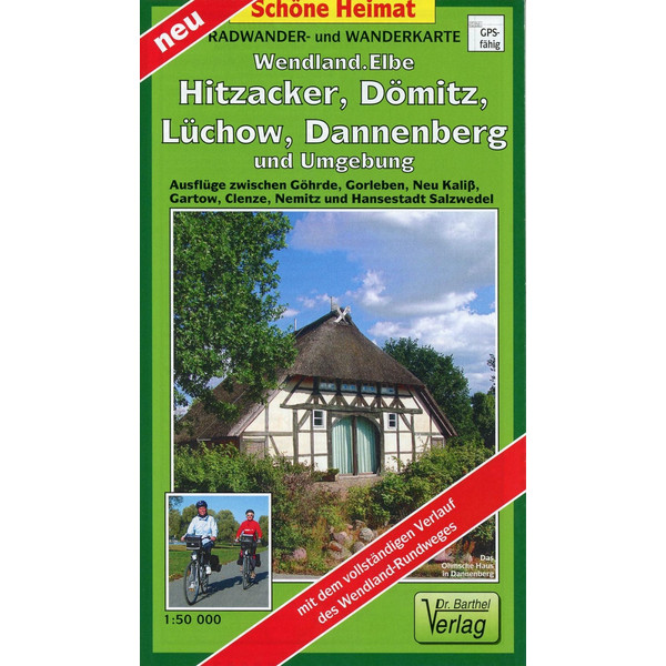 FLUSSLANDSCHAFT ELBE, HITZACKER, DÖMITZ - Wanderkarte