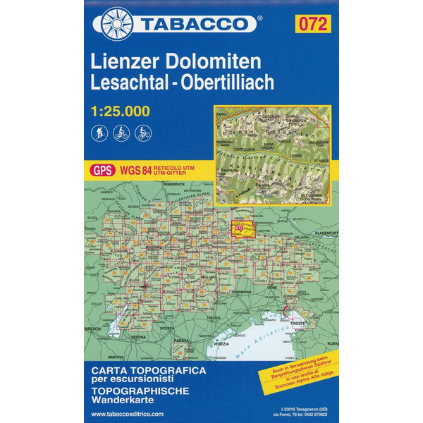 TABACCO WANDERN 1:25.000 LIENZER DOLOMITEN - Wanderkarte Ansicht 1