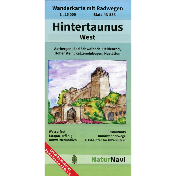 HINTERTAUNUS WEST 1:25.000, BLATT 43-5 - Wanderkarte