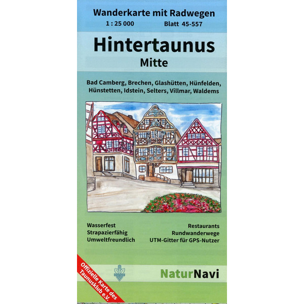 HINTERTAUNUS MITTE 1:25.000, BLATT 45- - Wanderkarte