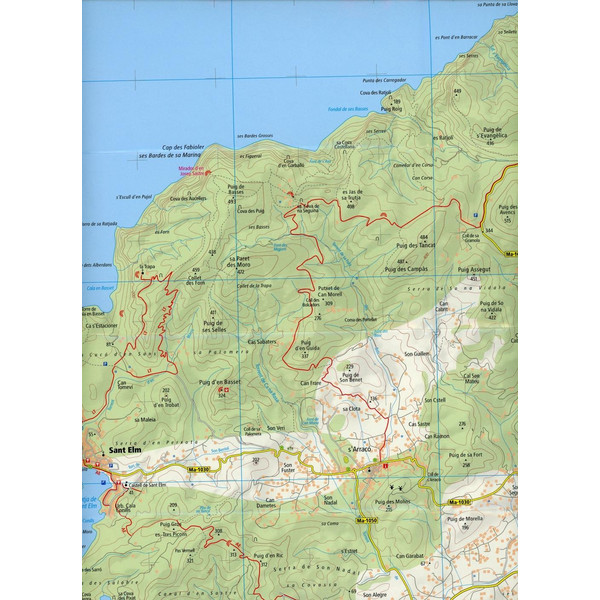 PUBLICPRESS SERRA DE TRAMUNTANA SÜD - Wanderkarte Ansicht 3