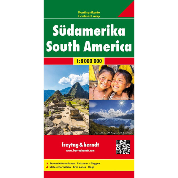 SÜDAMERIKA, KONTINENTKARTE 1:8 000 000 - Straßenkarte Ansicht 1