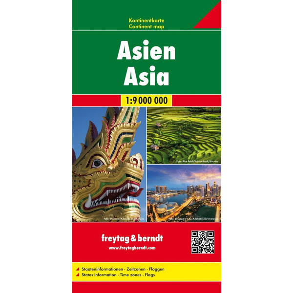 F+B ASIEN, KONTINENTKARTE 1:9 000 000 - Straßenkarte Ansicht 1
