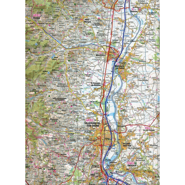 IGN 142 ROANNE MÂCON 1:100 000 - Karte Ansicht 3