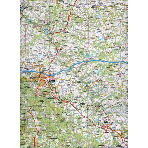 IGN 140 MONTLUÇON GUÉRET 1:100 000 - Karte Ansicht 3