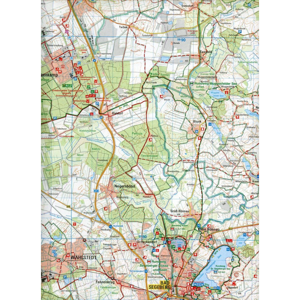 BAD SEGEBERG - LÜBECK 1 : 50 000 - Wanderkarte Ansicht 3